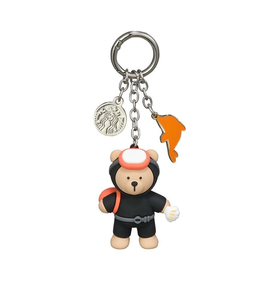 【韓国スタバ】25WhiteDay★Mine Multi Keychain 韓国スタバ☆[地域MD] SS Annyeong Jeju Bearista Keychain