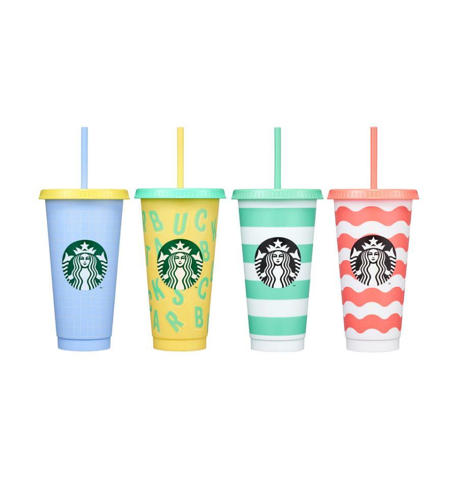Starbucks Korea 2020 Summer Under The Sea Glitter Glass Coldcup Tumbler 591ml 