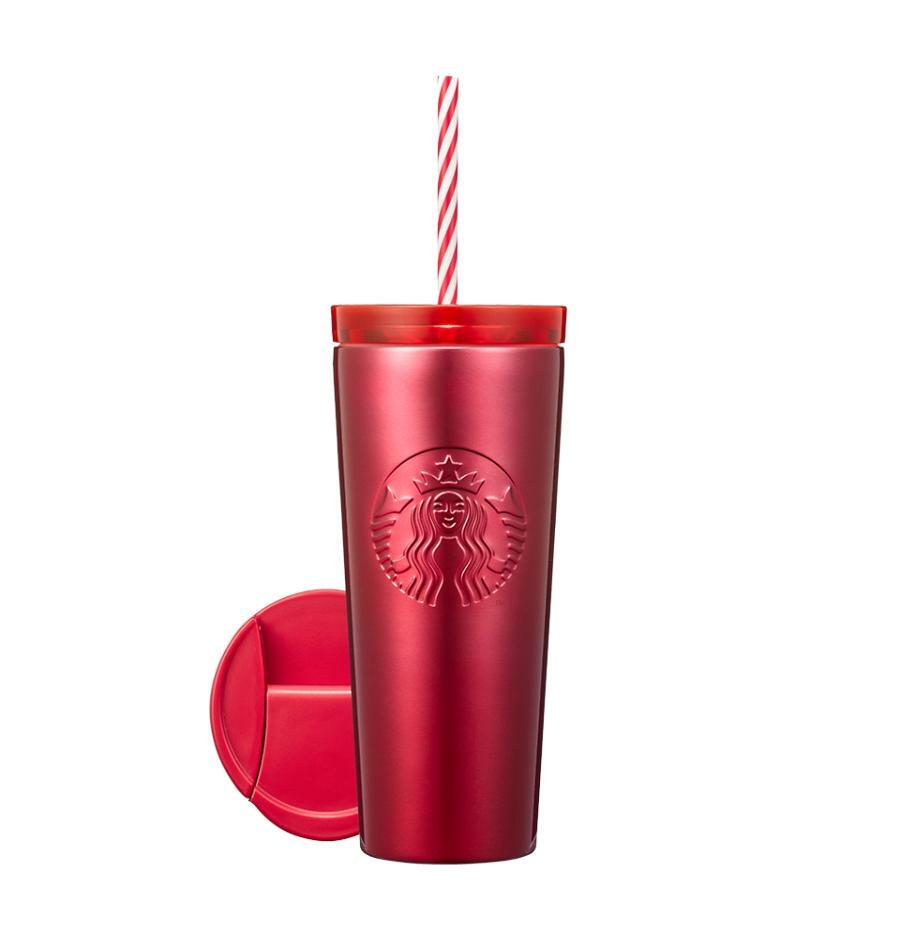 Starbucks Pink/Orange Ombre Stainless Steel Cold Drink Cup