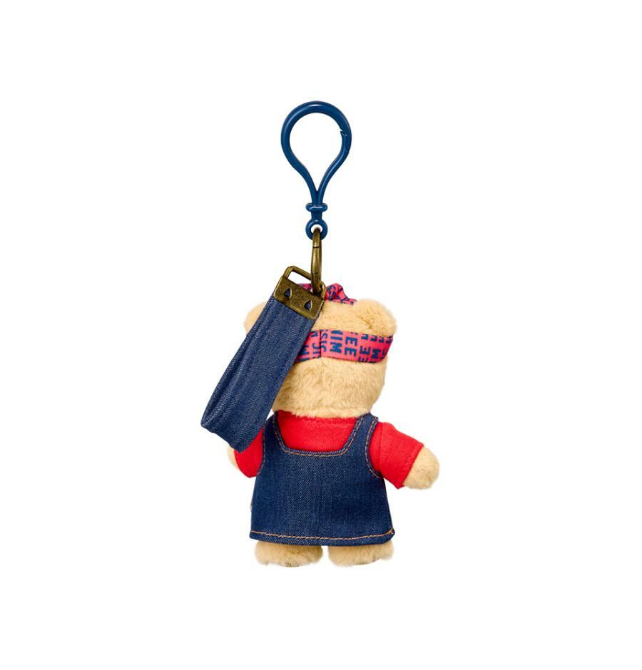 ウォッシュドデニム Bearista キーチェーン - ディープブルー detail 2