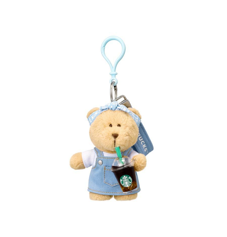 ウォッシュドデニム Bearista キーチェーン - ライトブルー